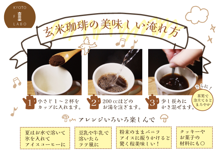 KYOTO F-LAB　京都エフラボ　京都Fラボ　玄米珈琲　京都玄米珈琲　ミタニHD　ミタニホールディングス